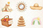 Watercolor Summer Clipart, an Illustration by Libby Wishes (Thumbnail 2 of 8)