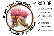 Spring Flowers Pathway Clipart Png, an Illustration by Craft Nest (Thumbnail 2 of 9)