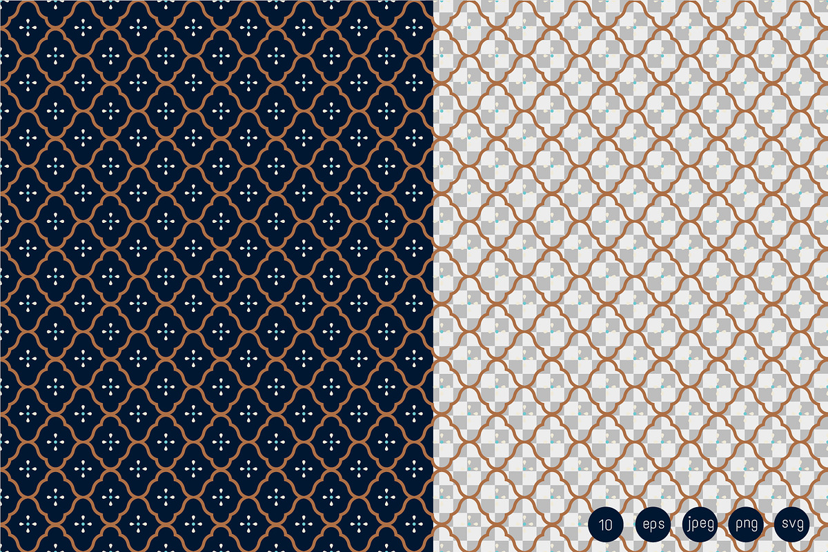 Retro Geometric Patterns, a Pattern Graphic by Milky April (Photo 2 of 5)