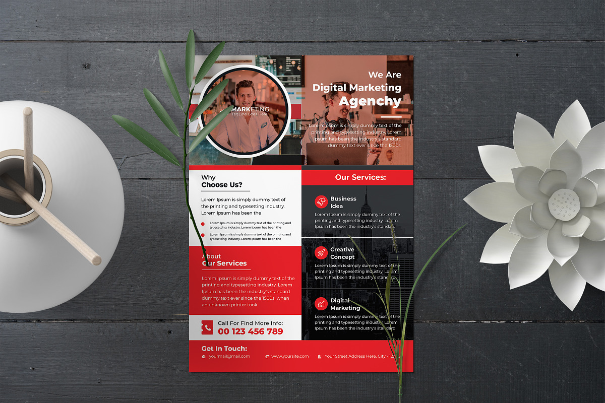 Corporate Theme Business Flyer Templ, a Flyer Template by Graphiexperto (Photo 4 of 6)