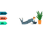 Vector business character poses set, an Object Graphic by julia_musdotter (Thumbnail 9 of 15)