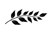 Botanical Leaf Silhouette Bundle, an Illustration by yasushie (Thumbnail 24 of 51)