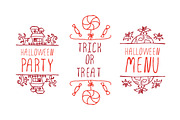 Halloween - typographical elements, an Illustration by AV Design (Thumbnail 3 of 4)