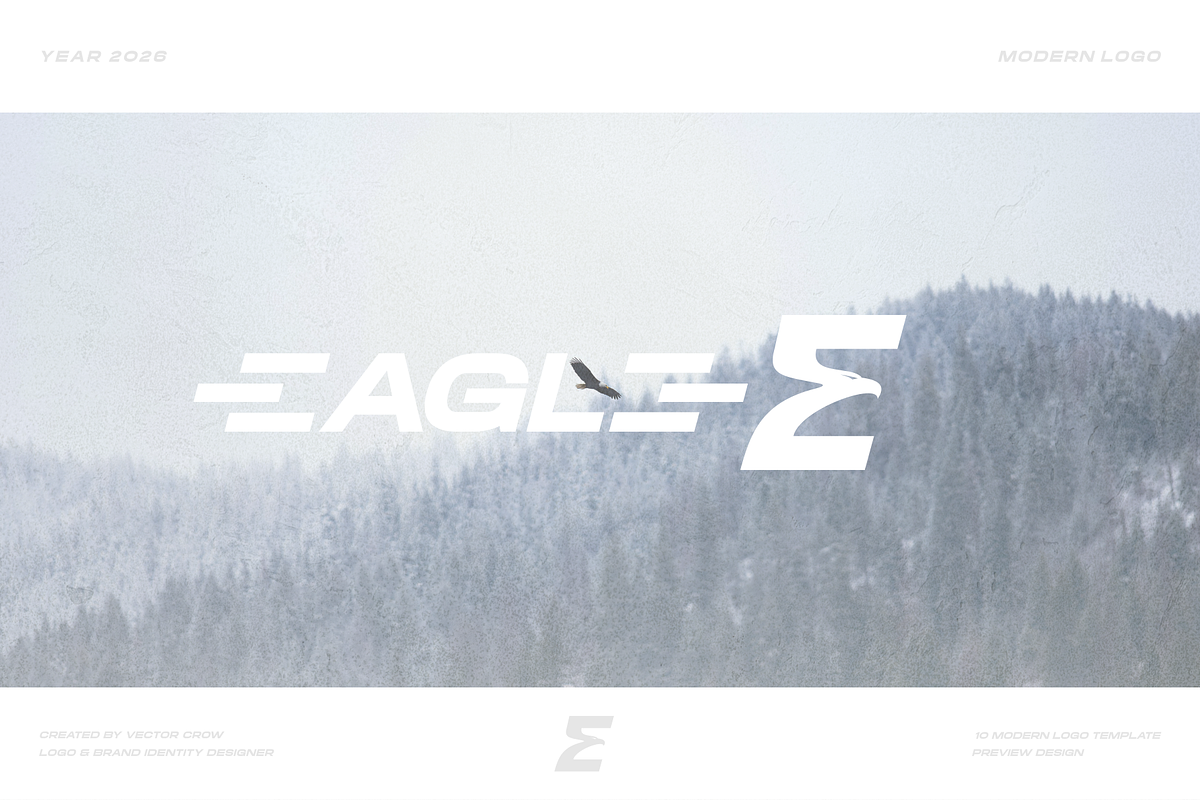 Eagle Letter E Logo Bundle, a Branding & Logo Template by VectorCrow (Photo 9 of 16)