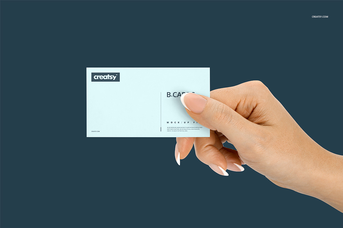 Business Cards Mockup Hands Edition, a Business Card Template by creatsy5 (Photo 7 of 16)
