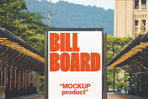 Street Billboard Display Mockup