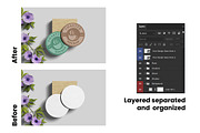 Clean Coaster Branding Mockup, an Advertising Mockup by My Code Std (Thumbnail 6 of 6)