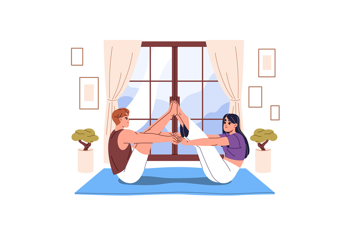 People do sports, home workout set, a Sport Illustration by PaperTrident (Photo 8 of 9)