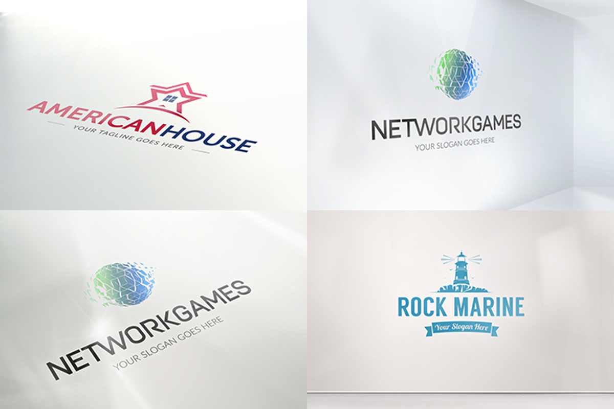 White Plastic Logo Mock-ups V1, a Product Mockup by LogoBuy (Photo 1 of 9)