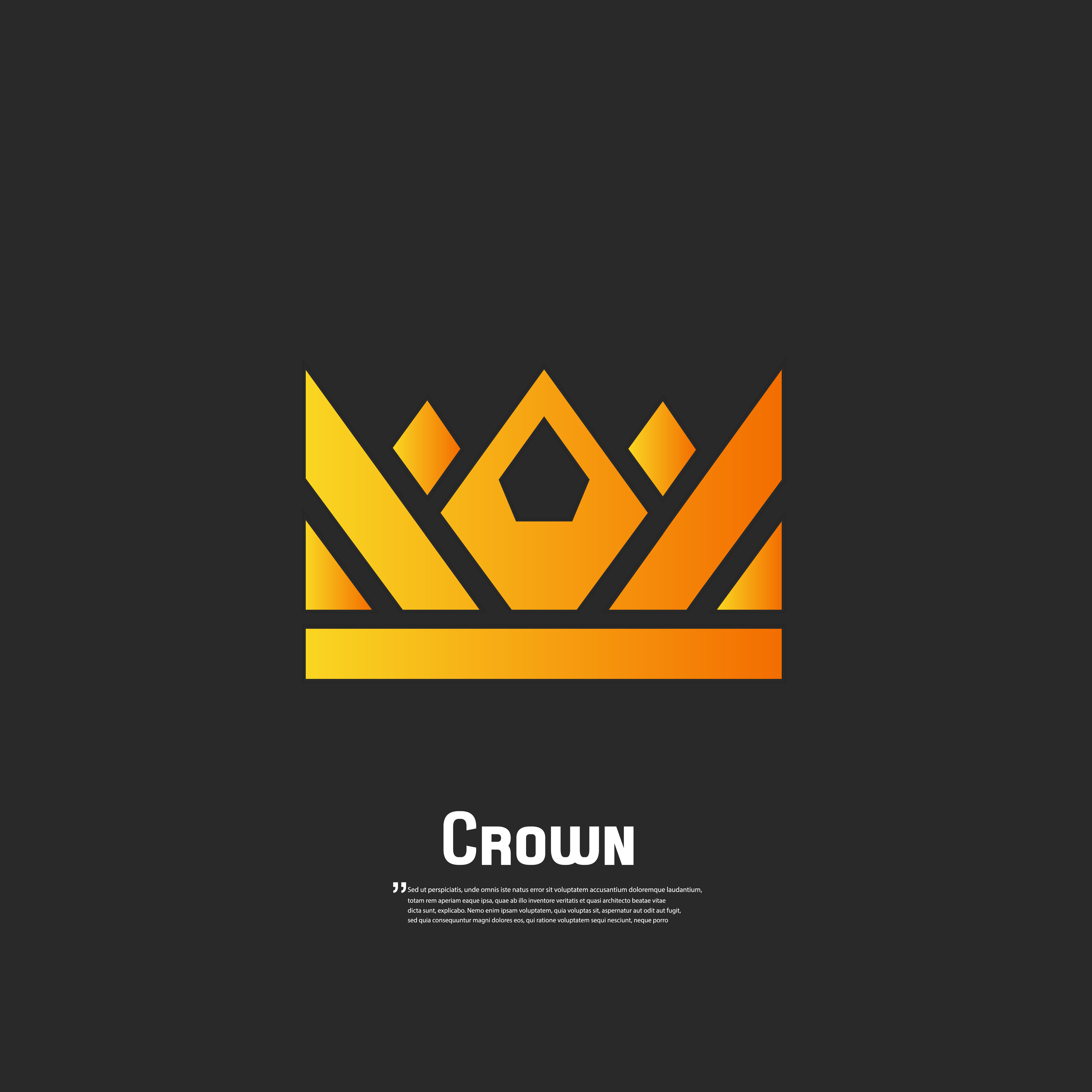Geometric vintage crown, a Decorative Illustration by Drum-magic