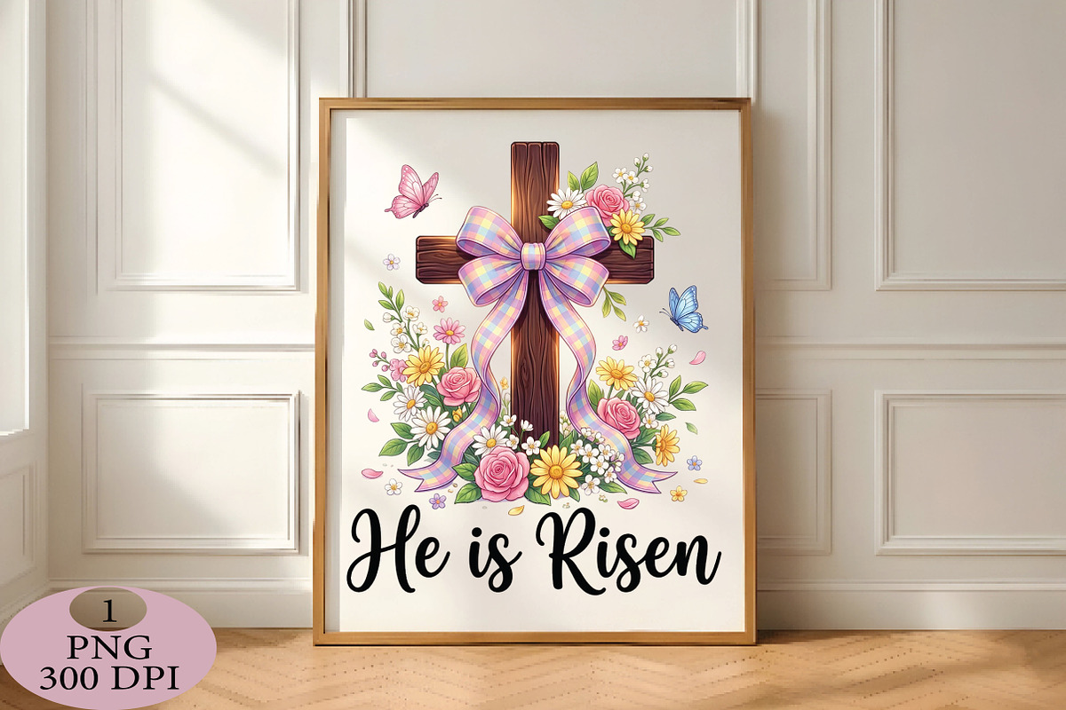 He is Risen Easter Christian Faith, an Illustration by Daily.Designs (Photo 5 of 5)