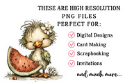 Cute Beach Chick PNG Clipart, a Seasonal Illustration by OK Design (Thumbnail 6 of 6)
