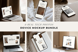 Device Mockup Bundle, 6 tech mockups, a Mockup by VISTYLE STUDIO