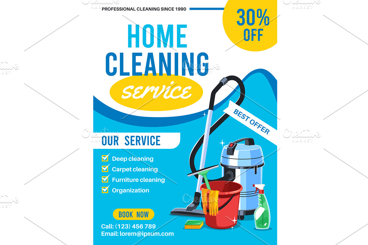 Cleaning service. Professional home, an Object Illustration by YummyBuum