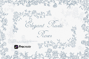 Procreate Elegant Rustic Roses