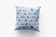 Birds sit on wires seamless patterns, a Pattern Graphic by Good Studio (Thumbnail 5 of 7)