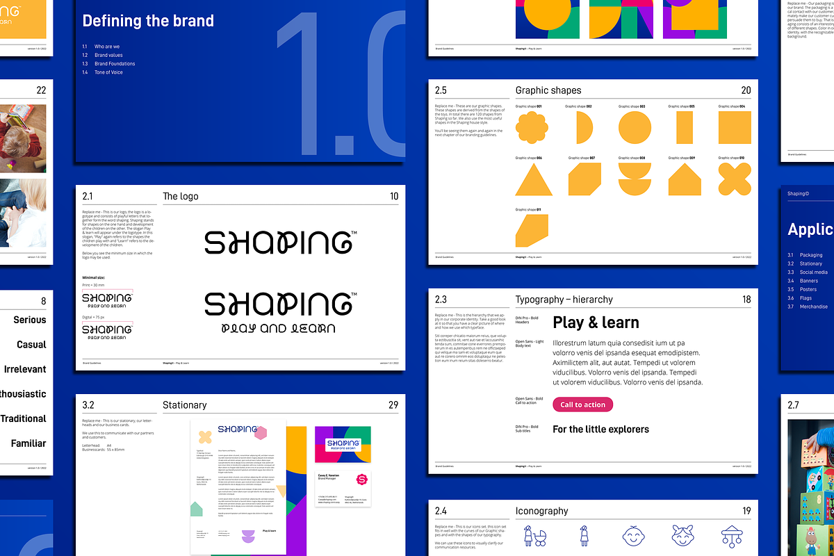 Shape | Brand Guidelines Template, a Presentation Template by Typefool's Shop (Photo 7 of 11)
