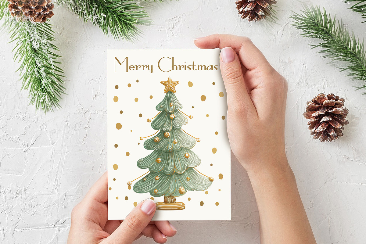 Whimsical Christmas Tree Clipart V.1, a Seasonal Illustration by V Design Creator (Photo 9 of 9)