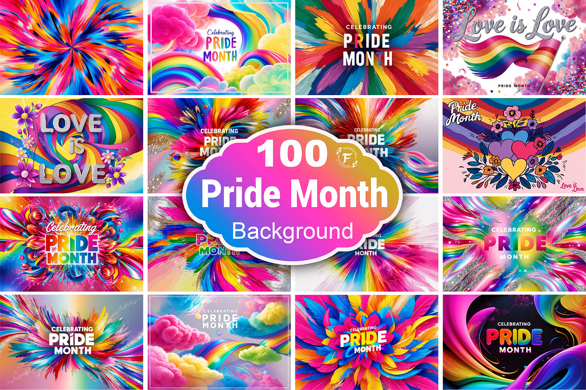 Pride Month Background, a Background Graphic by Forhadx5 (Photo 1 of 12)