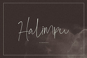 Halimpu | Script Font, a Script Font by Awanstudio (Thumbnail 1 of 10)