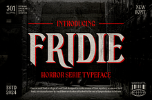 Fridie - Horror Serif Typeface