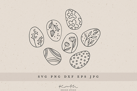 EASTER EGGS / illustration svg png