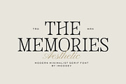 The Memories - Editorial Serif Font, a Serif Font by Imoodev (Thumbnail 1 of 7)