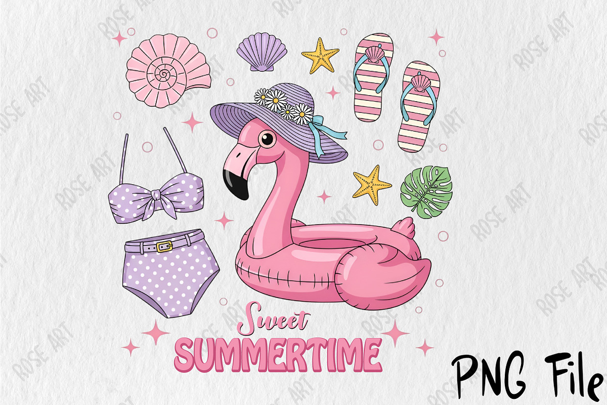 Sweet Summertime Sublimation Png, a Seasonal Illustration by Rose Art (Photo 1 of 4)