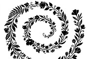 50 Elegant Floral Leaf Spiral Frame, a Decorative Illustration by Amazin_art (Thumbnail 30 of 39)