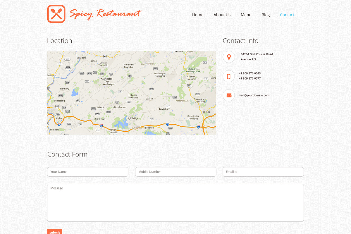 Cafe and Restaurant PSD Template, a Websites & App Template by WebbyTemplates (Photo 7 of 7)