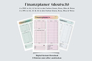 Finanzplaner German PDF JPG A4 A3 A6, a Stationery Template by EdeniaArtStudio (Thumbnail 1 of 6)