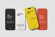 Social Media Post Mockup, an iPhone Mockup by Graphicbars (Thumbnail 7 of 11)