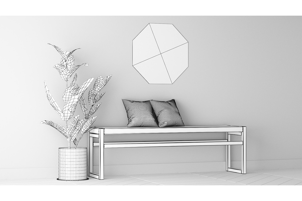 Entry Table C - Leather and Timber, a Furniture 3D Model by 3DCargo (Photo 4 of 6)