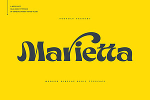 Marietta - Groovy Serif Font