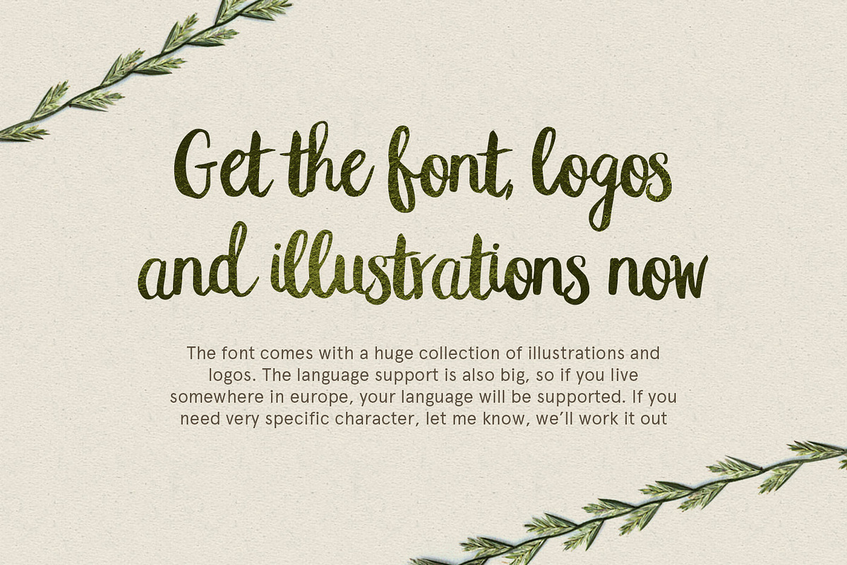 Peomy Extended Font & Illustrations, a Script Font by Wild Ones (Photo 13 of 13)