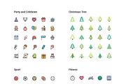 1500 Line Color Icons Pack, an Icon by WORAKAMON Design Studio (Thumbnail 9 of 17)