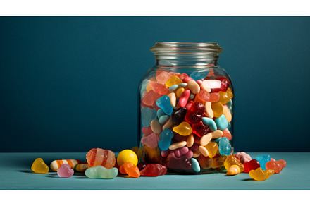 Numerous candies of various shades, a Food & Drink Photo by yanadjana