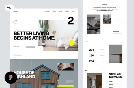 Architect Creative Figma Template, an UI Kit Template by neuwebz