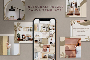 Instagram Puzzle For Canva Mink