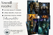 Primordial Greek Gods Digital Papers, a Person Illustration by ThatsDesignArt (Thumbnail 2 of 10)