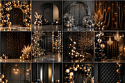 Luxury Black & Gold Digital Backdrop, a Background Graphic by Walllow Creatives (Thumbnail 1 of 3)