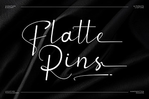 Flatte Rins || Elegant Classy Script, a Script Font by Ermedia Studio