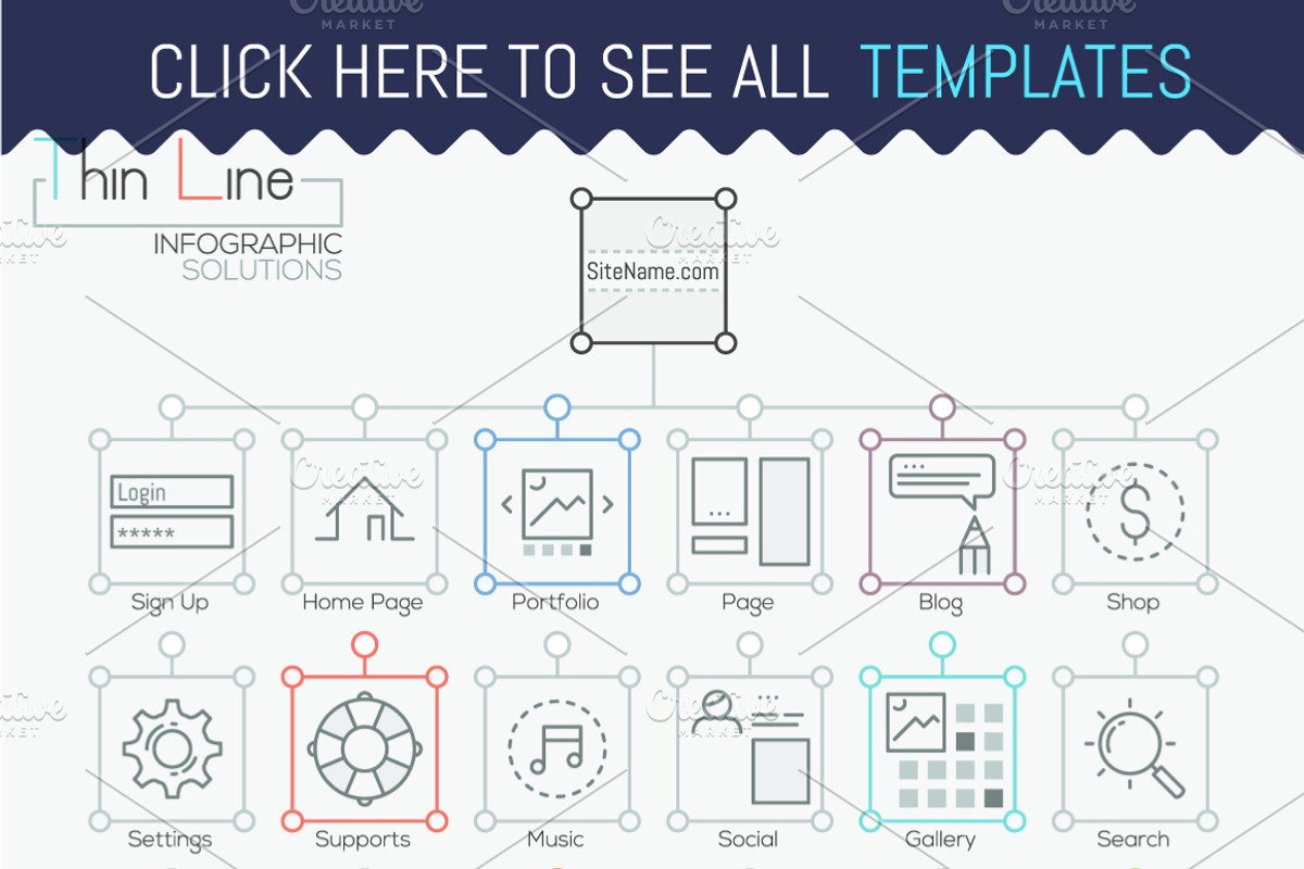 Ultimate Thin Line Infographics, a Presentation Template by Andrew Kras Design (Photo 9 of 10)