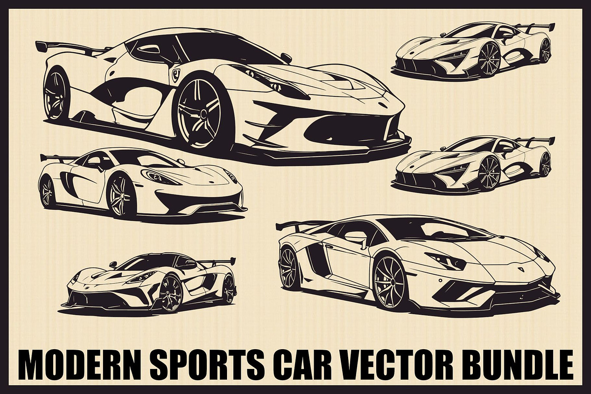 Speed Legends Sports Car Pack, an Illustration by jahid234 (Photo 1 of 7)