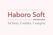 Haboro Soft, a Sans Serif Font by insigne (Thumbnail 1 of 5)