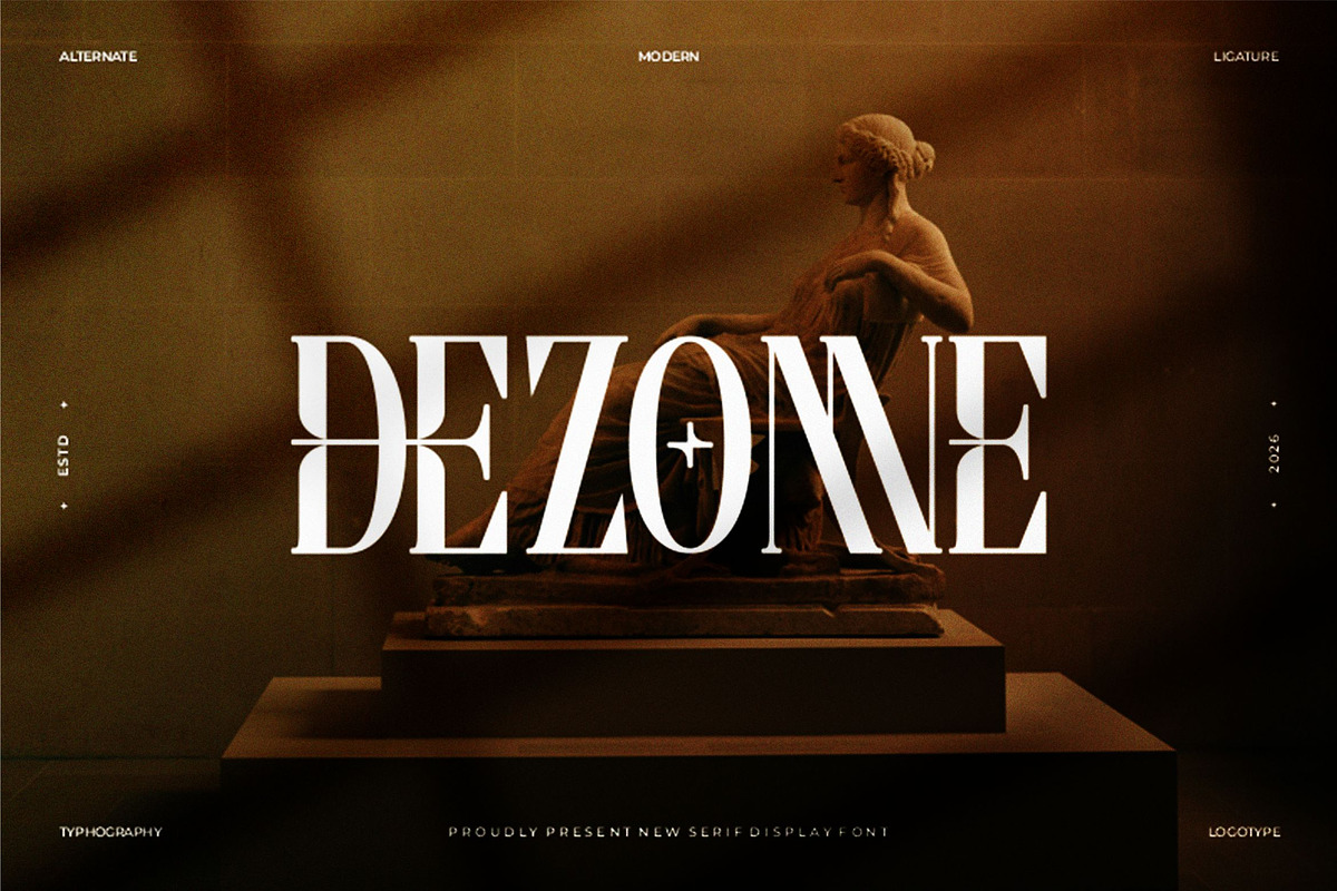 Dezonne || Modern Elegant Serif Font, a Serif Font by Ermedia Studio (Photo 1 of 10)