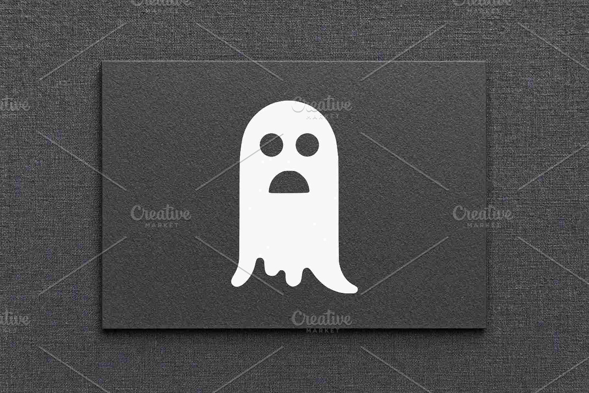 Scared Ghost Silhouette Vector, an Object Illustration by Vectorium Studio (Photo 4 of 4)