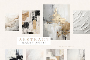 Abstract Modern Prints Wall Art Set