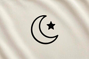 Moon Star Line Art Vector, a Decorative Illustration by Vectorium Studio (Thumbnail 3 of 4)