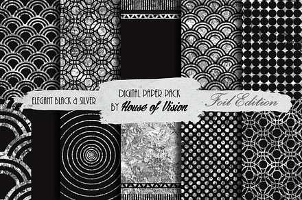 Elegant Blk and Silver Pack